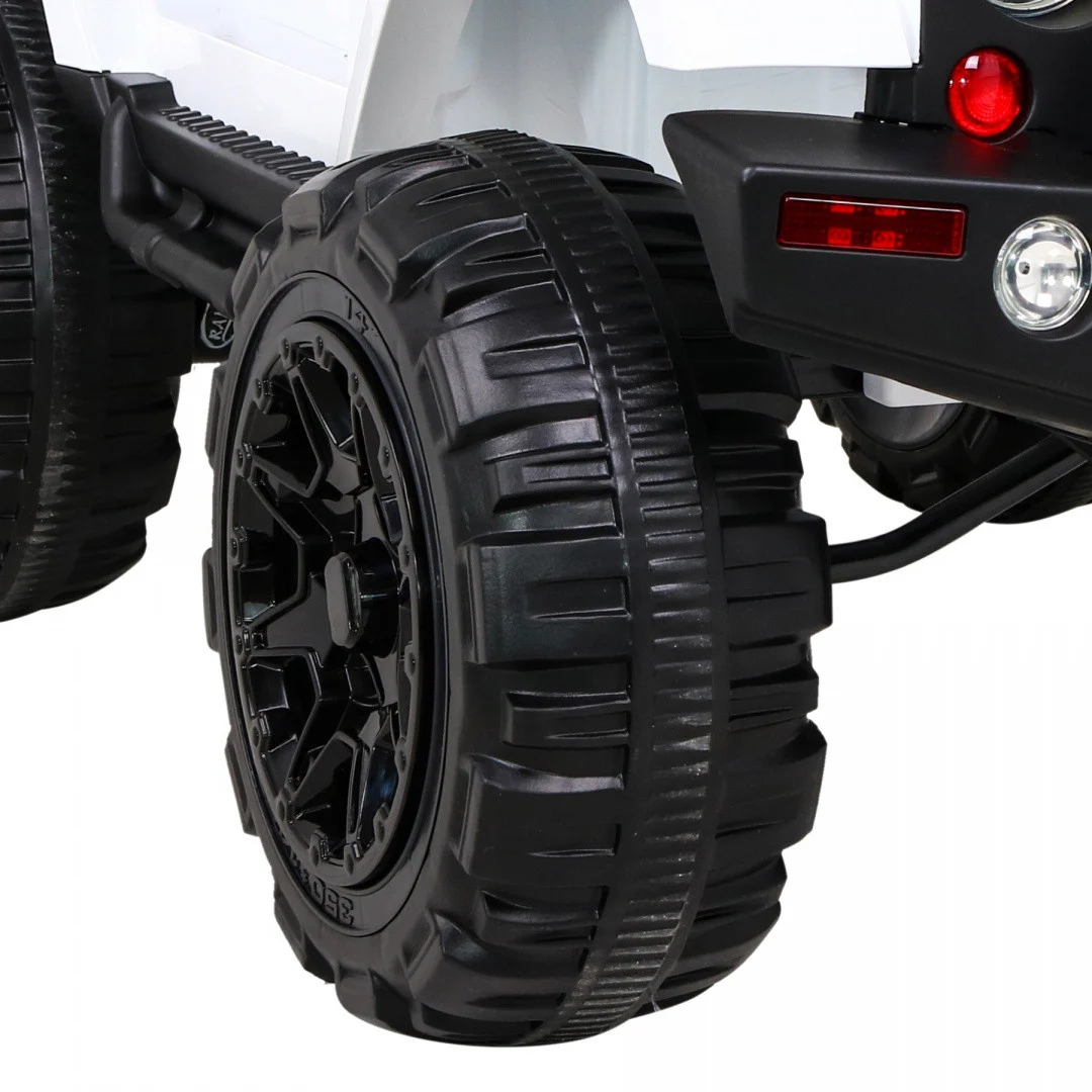 Terenski automobil na baterije za djecu Bijeli terenski Jeep + daljinski upravljač + svjetla i zvukovi, bijela_14