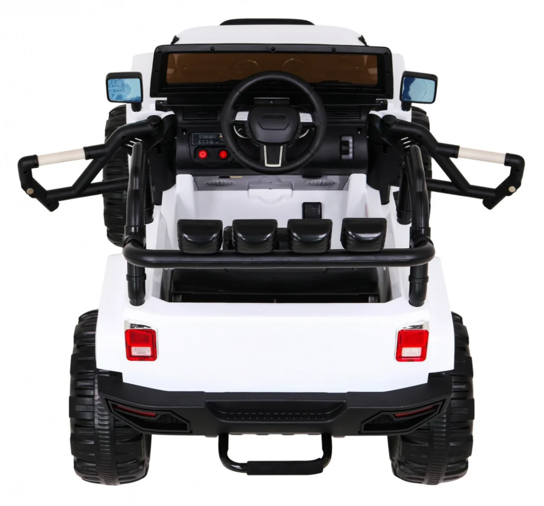 Terenski automobil na baterije za djecu Bijeli terenski Jeep + daljinski upravljač + svjetla i zvukovi, bijela_8
