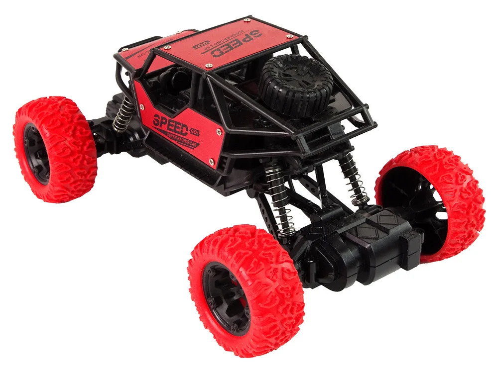 Terenski automobil na daljinsko upravljanje, 1:18, crveni_3
