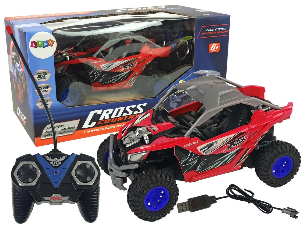 Terenski automobil na daljinsko upravljanje Cross Country 27 MHz crveni_2