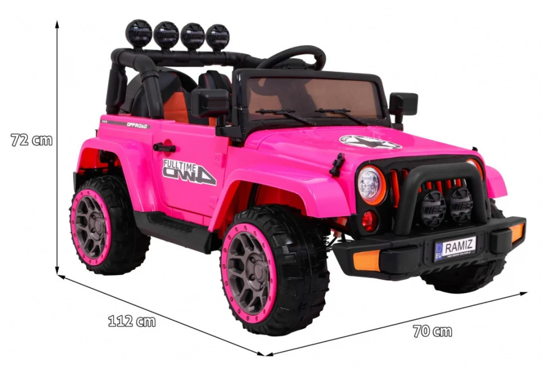 Terensko vozilo 4x4 s daljinskim, ružičasto_2