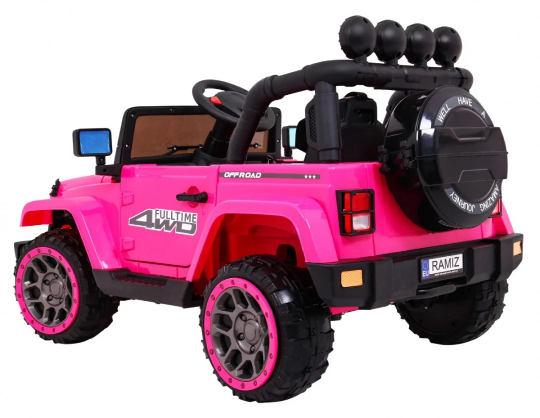Terensko vozilo 4x4 s daljinskim, ružičasto_5
