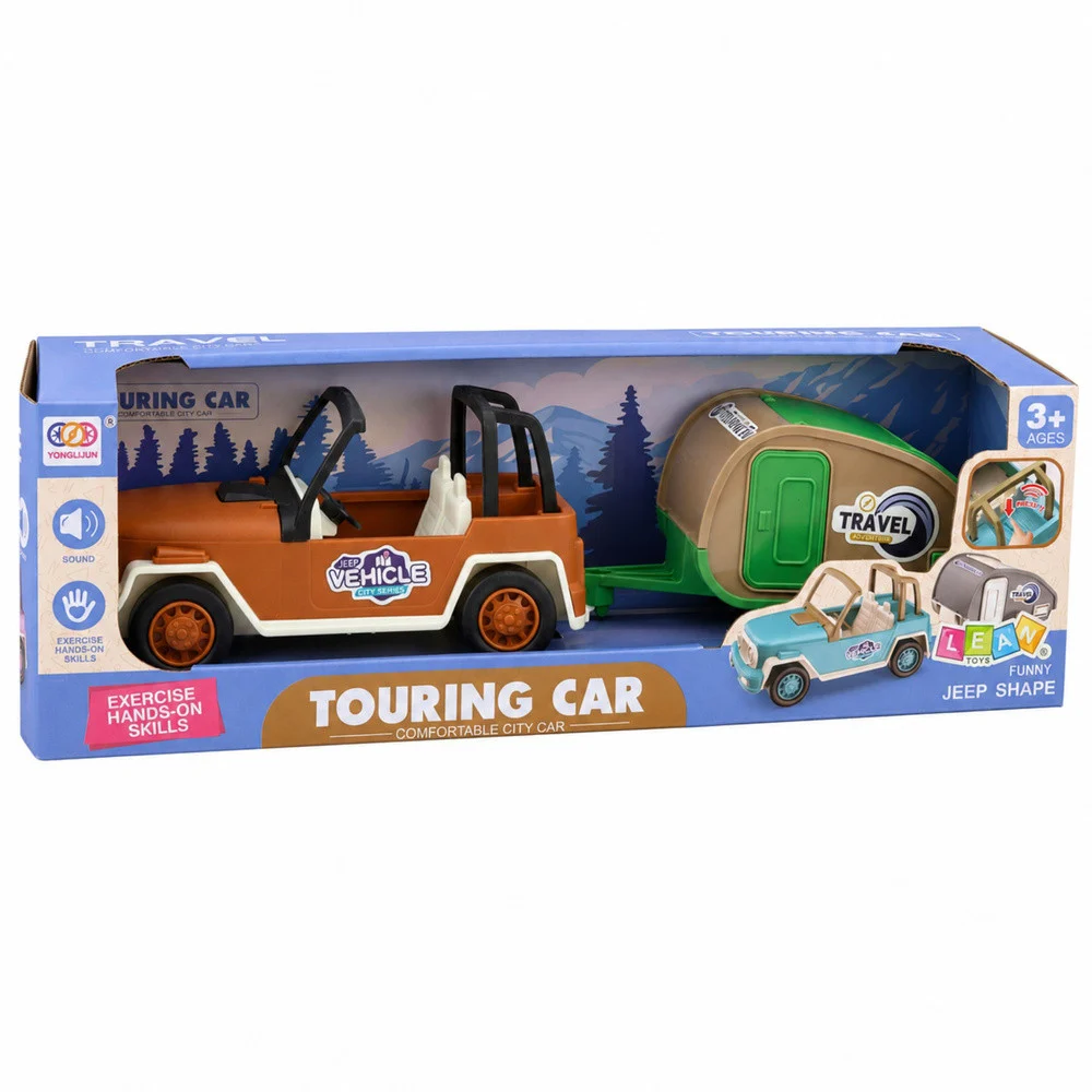 Terensko vozilo s kamperom - zeleno-smeđi turistički set_6
