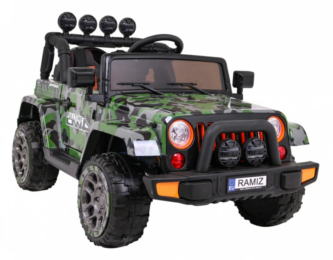 Terensko vozilo s pogonom na sva četiri kotača za djecu, kamuflažna boja, 4x4 pogon, daljinski_11