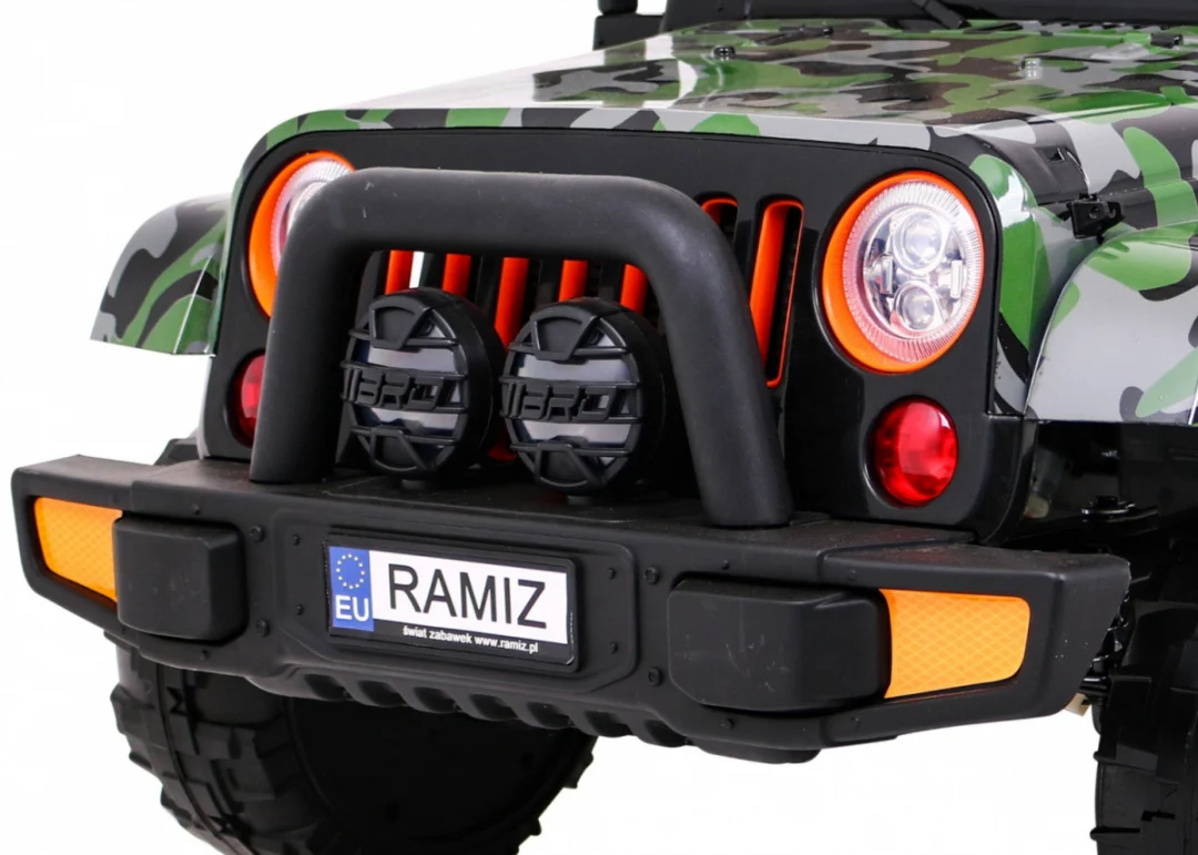 Terensko vozilo s pogonom na sva četiri kotača za djecu, kamuflažna boja, 4x4 pogon, daljinski_13