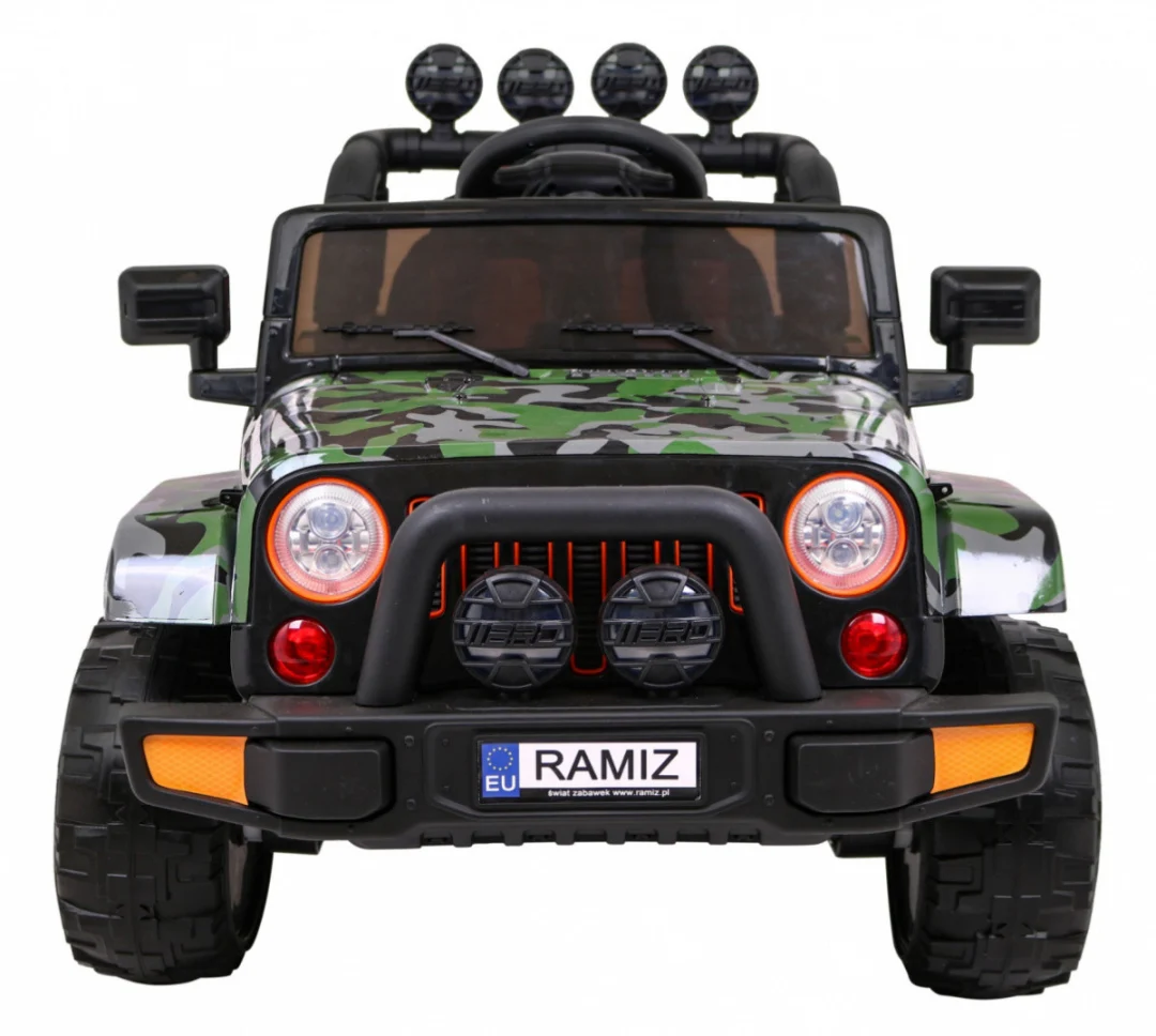 Terensko vozilo s pogonom na sva četiri kotača za djecu, kamuflažna boja, 4x4 pogon, daljinski_3