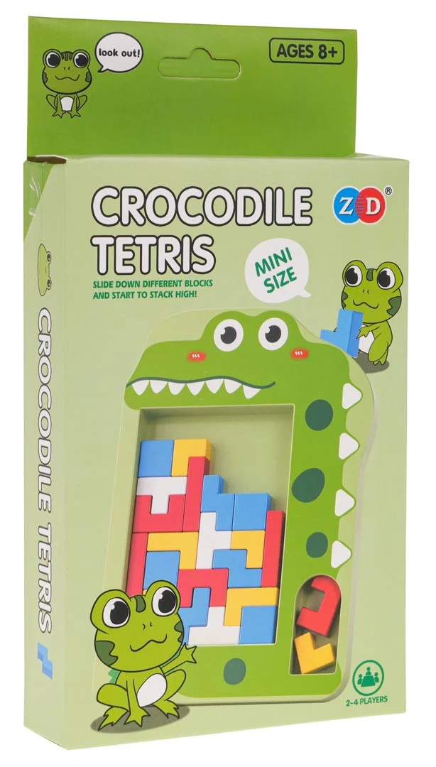 Tetris Krokodil Logička Igra, bijela_3
