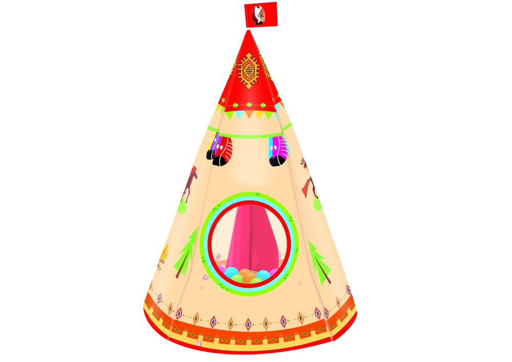 Tipi šator za djecu, 105 × 160 cm_2