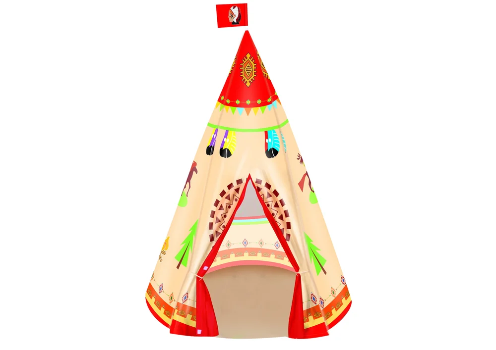 Tipi šator za djecu, 105 × 160 cm_3