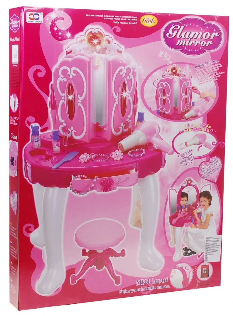 Toaletni stolić za princeze ružičasti 3+_6