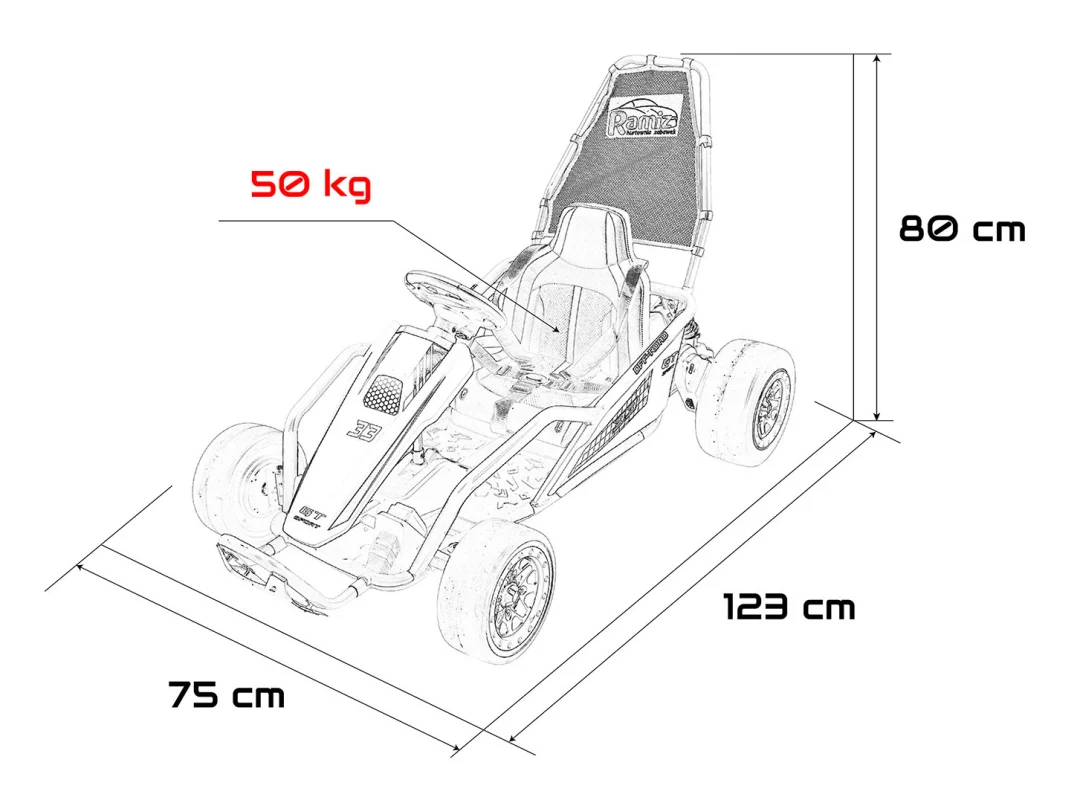 Tornado go-kart na akumulator s driftom, plavi auto na akumulator_2
