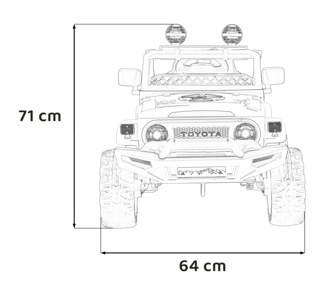 Toyota FJ Cruiser za djecu Crno terensko vozilo + daljinski upravljač_2