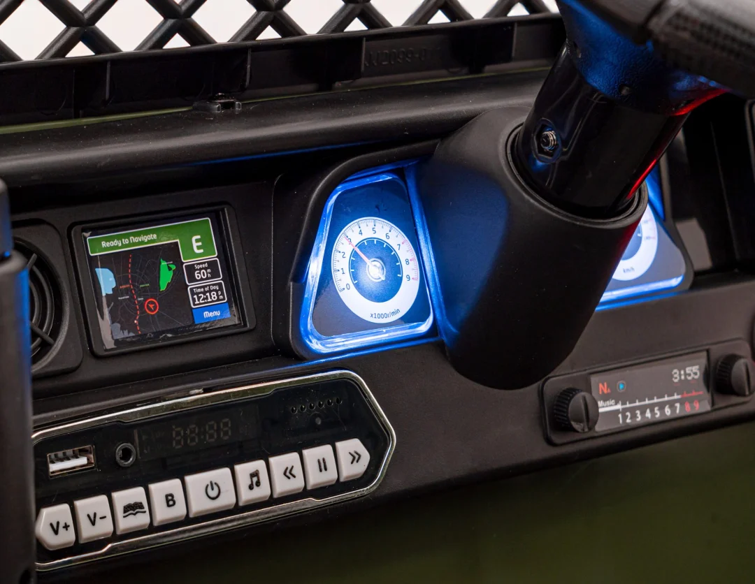 Toyota FJ Cruiser za djecu Moro + Daljinski upravljač + 4x4 pogon + Audio LED + EVA + Sporo, zelena_12