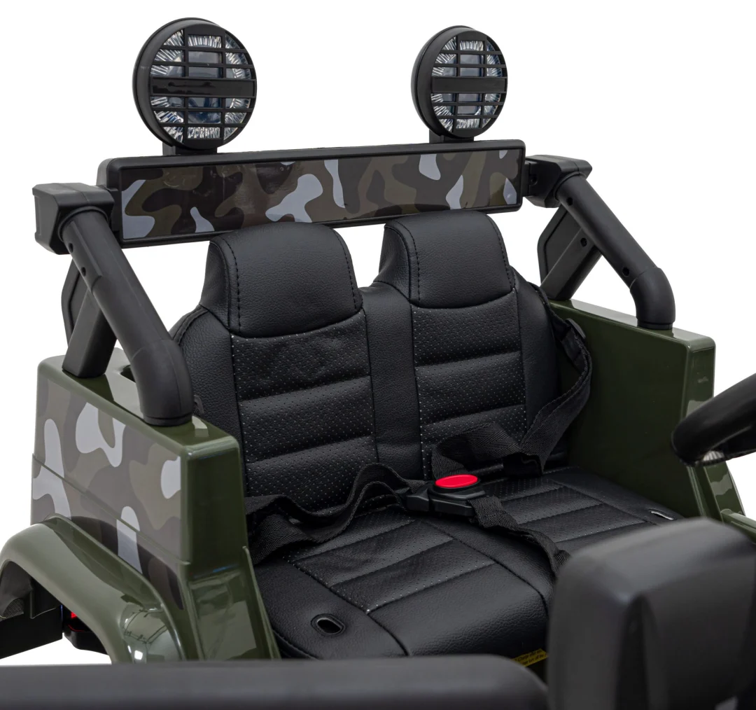 Toyota FJ Cruiser za djecu Moro + Daljinski upravljač + 4x4 pogon + Audio LED + EVA + Sporo, zelena_14