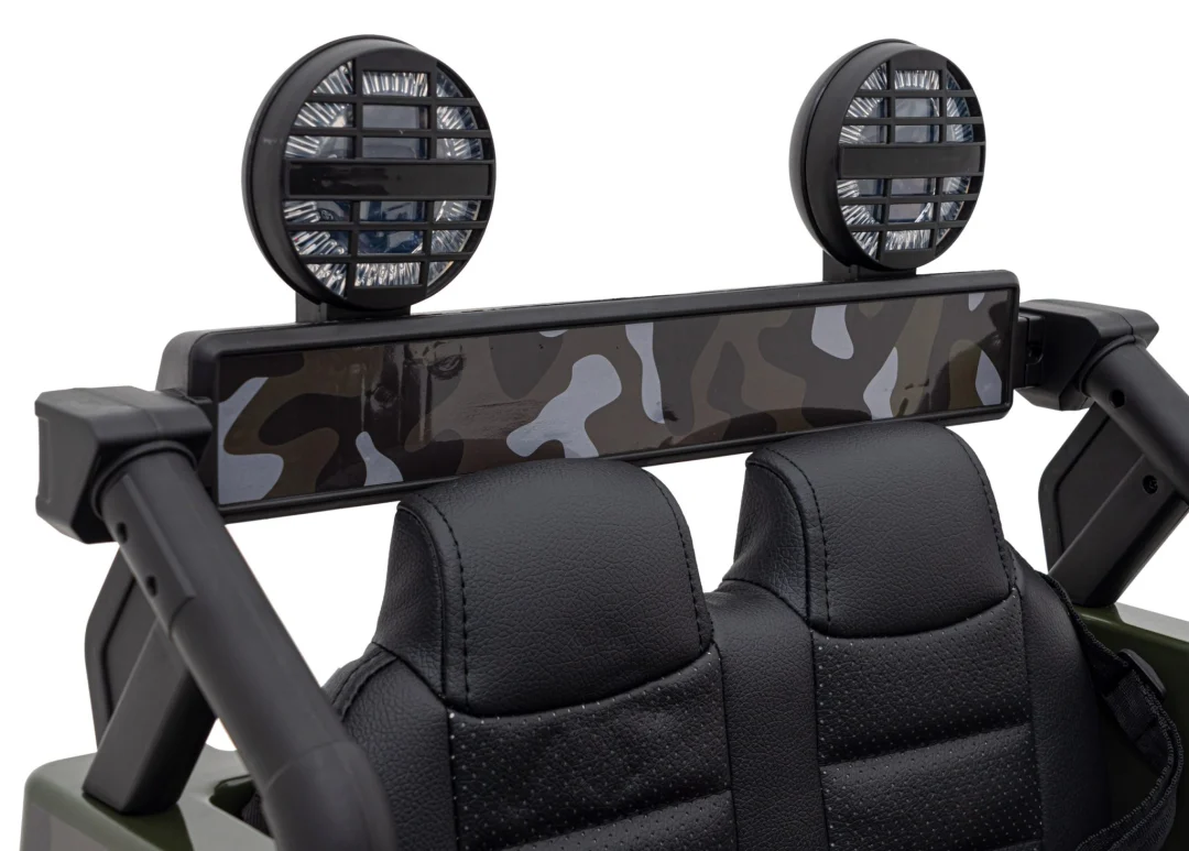 Toyota FJ Cruiser za djecu Moro + Daljinski upravljač + 4x4 pogon + Audio LED + EVA + Sporo, zelena_16