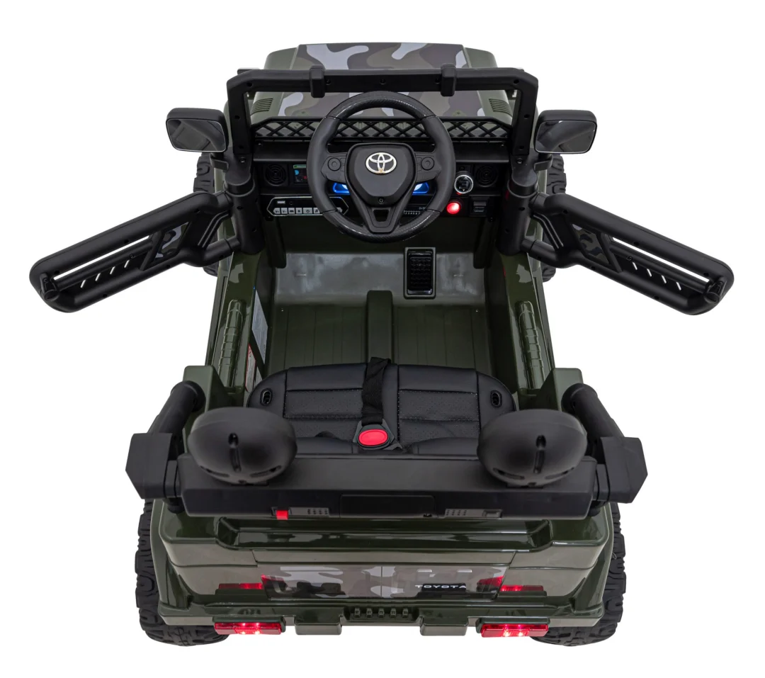Toyota FJ Cruiser za djecu Moro + Daljinski upravljač + 4x4 pogon + Audio LED + EVA + Sporo, zelena_9