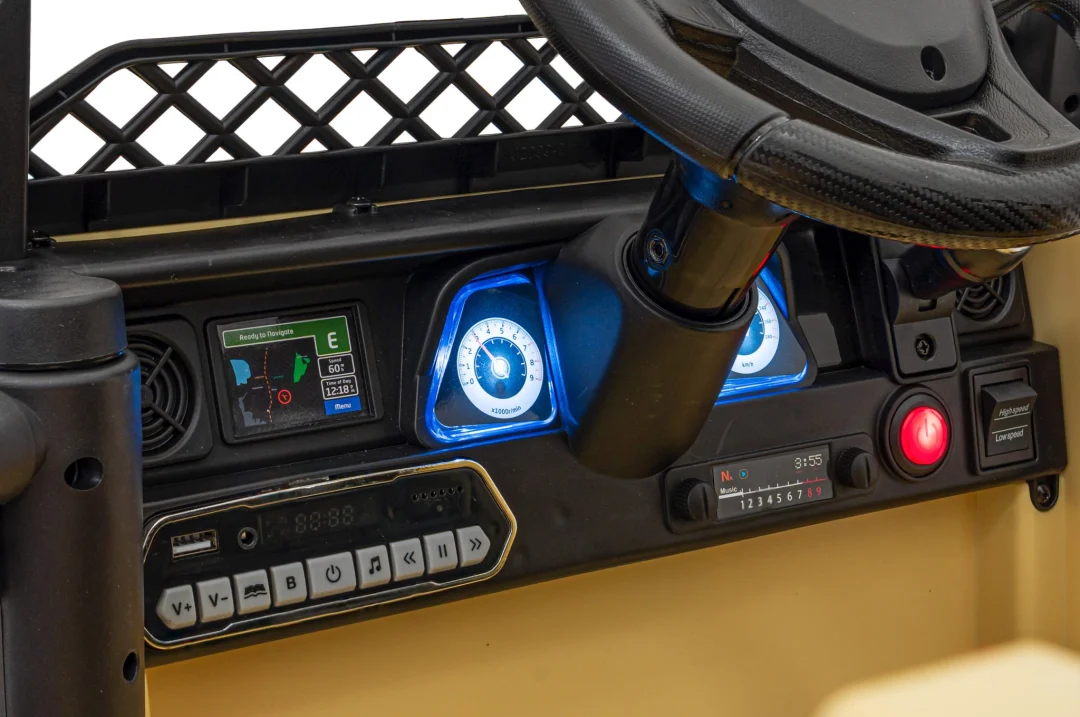 Toyota FJ Cruiser za djecu bež + daljinski upravljač + 4x4 pogon + audio LED + EVA + spori, crna_10