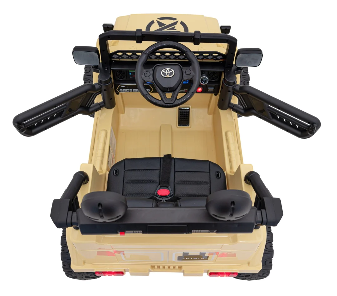 Toyota FJ Cruiser za djecu bež + daljinski upravljač + 4x4 pogon + audio LED + EVA + spori, crna_13