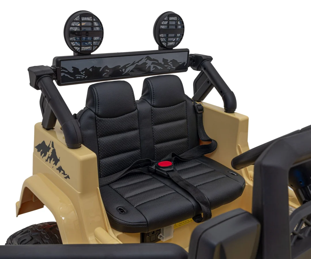 Toyota FJ Cruiser za djecu bež + daljinski upravljač + 4x4 pogon + audio LED + EVA + spori, crna_15