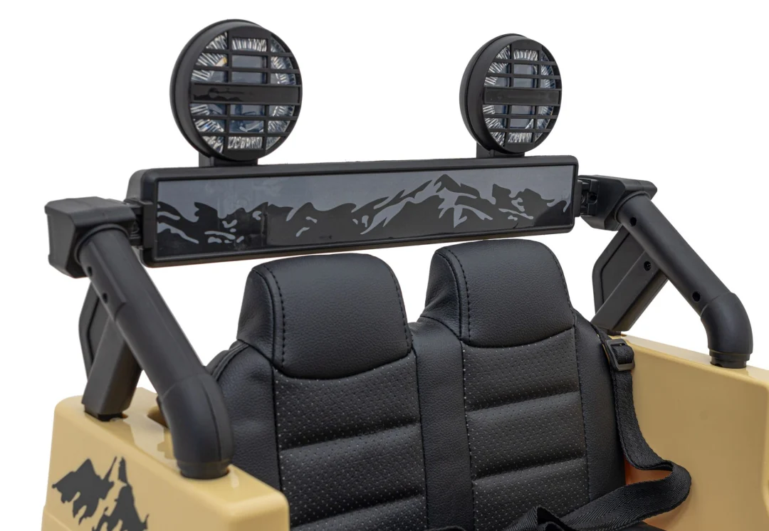Toyota FJ Cruiser za djecu bež + daljinski upravljač + 4x4 pogon + audio LED + EVA + spori, crna_16