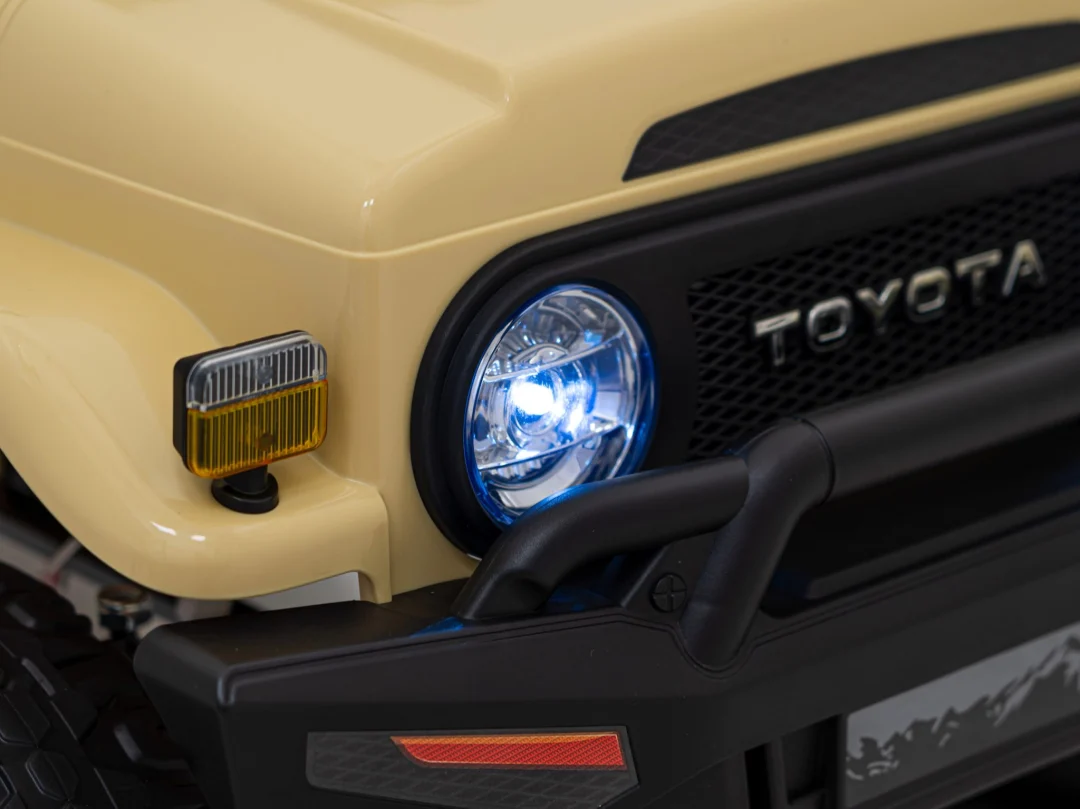 Toyota FJ Cruiser za djecu bež + daljinski upravljač + 4x4 pogon + audio LED + EVA + spori, crna_18