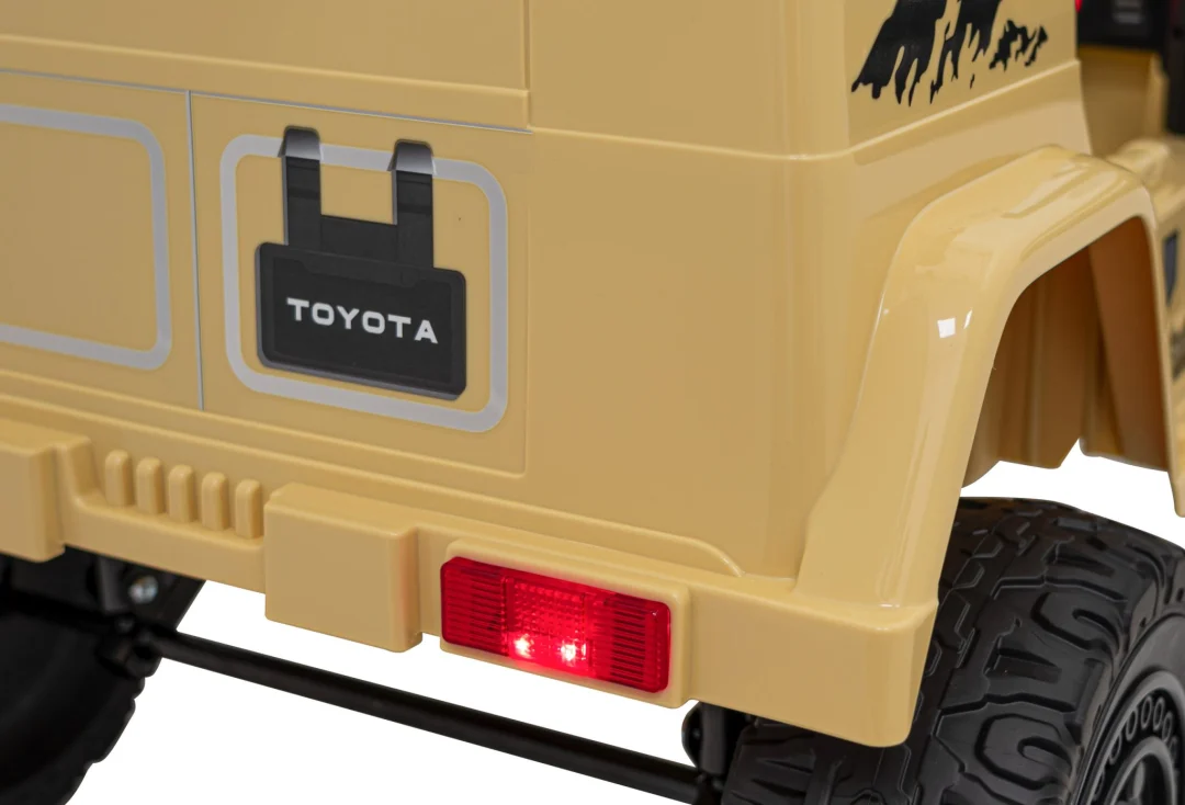 Toyota FJ Cruiser za djecu bež + daljinski upravljač + 4x4 pogon + audio LED + EVA + spori, crna_20