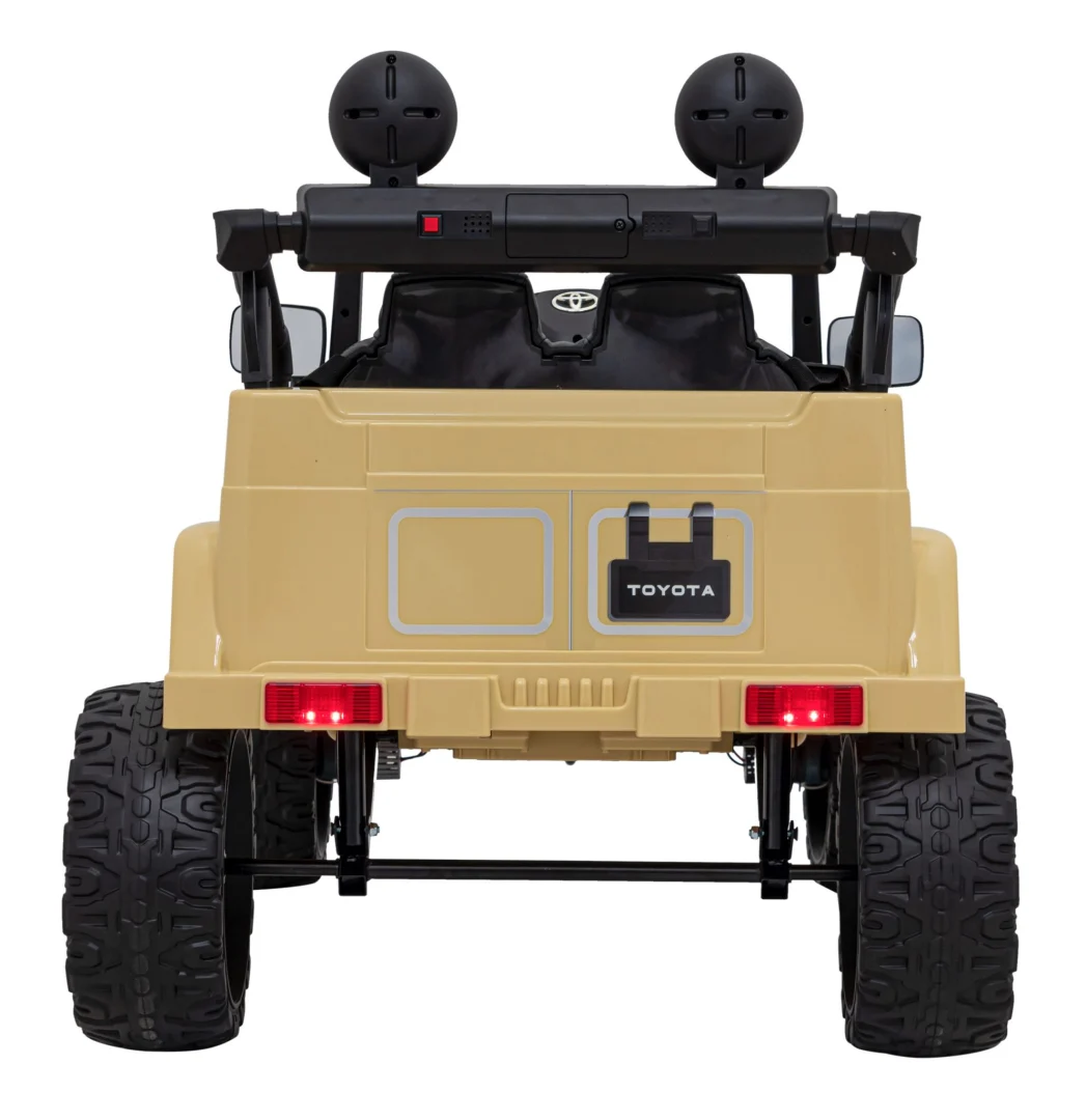 Toyota FJ Cruiser za djecu bež + daljinski upravljač + 4x4 pogon + audio LED + EVA + spori, crna_7