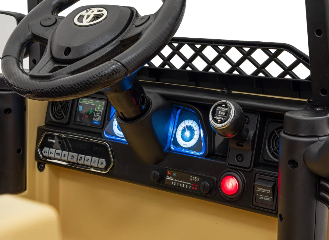Toyota FJ Cruiser za djecu bež + daljinski upravljač + 4x4 pogon + audio LED + EVA + spori, crna_9