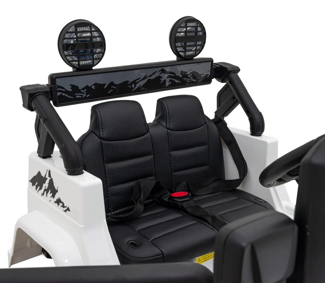 Toyota FJ Cruiser za djecu bijela + daljinski upravljač + 4x4 pogon + audio LED + EVA + spori start_13
