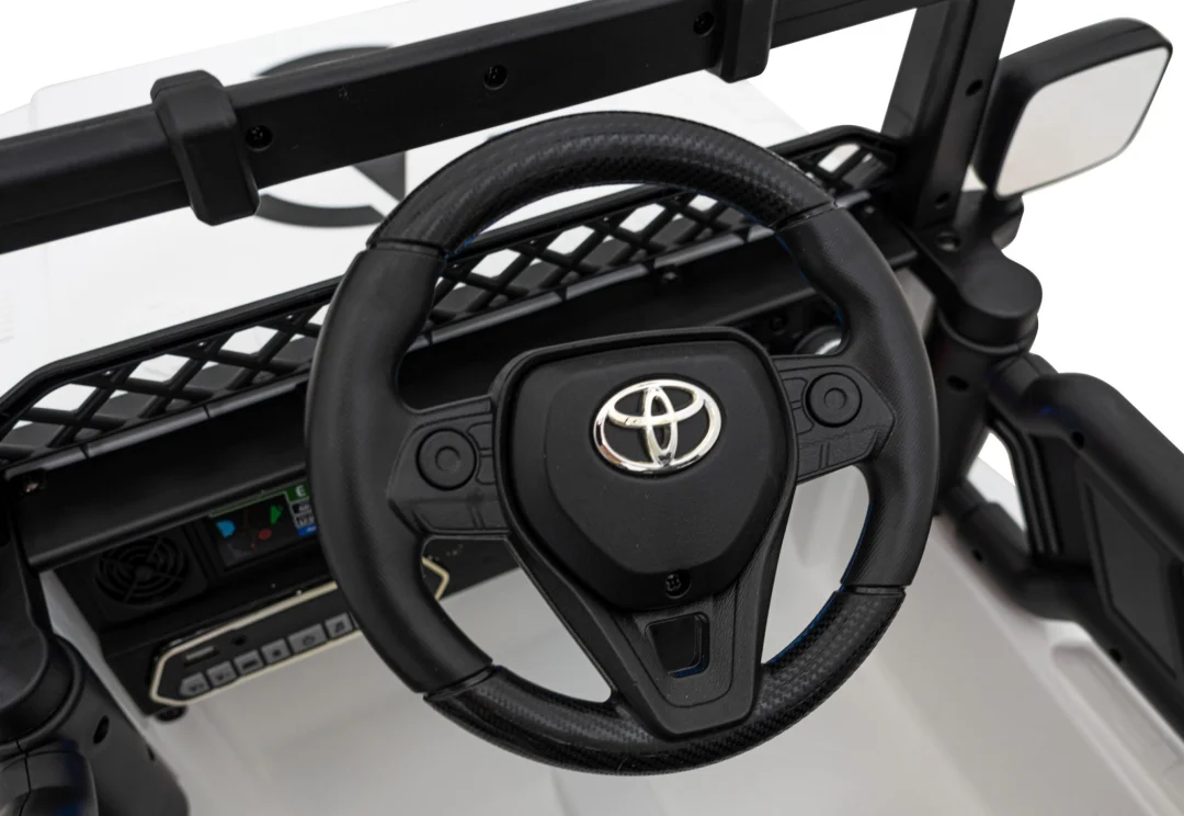 Toyota FJ Cruiser za djecu bijela + daljinski upravljač + 4x4 pogon + audio LED + EVA + spori start_19