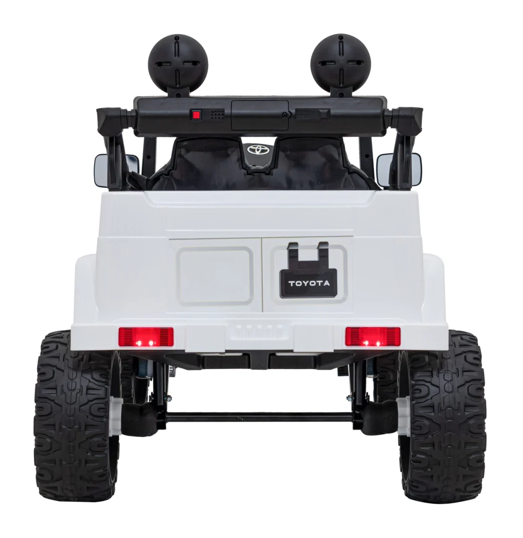 Toyota FJ Cruiser za djecu bijela + daljinski upravljač + 4x4 pogon + audio LED + EVA + spori start_7