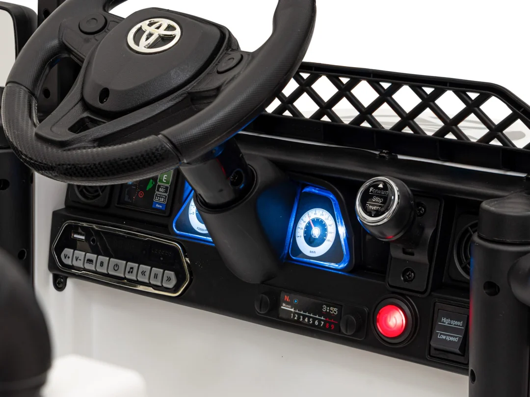 Toyota FJ Cruiser za djecu bijela + daljinski upravljač + 4x4 pogon + audio LED + EVA + spori start_9