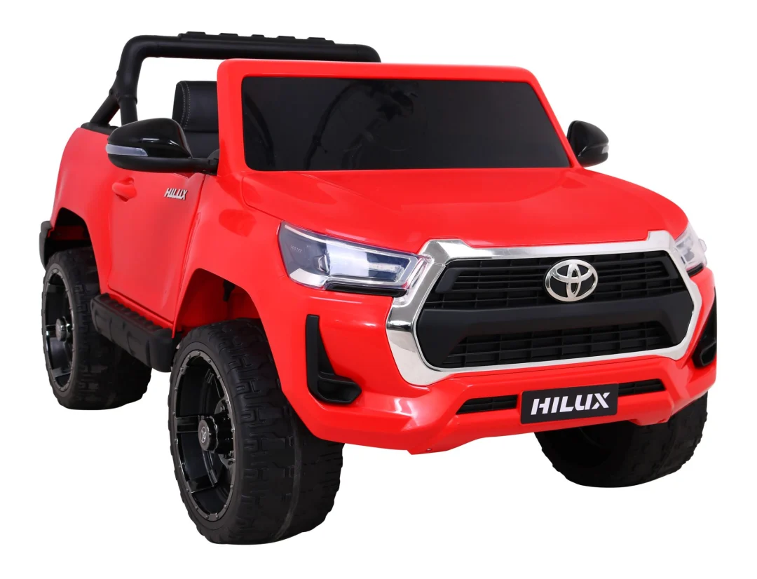 Toyota Hilux dječji crveni kamionet na baterije + 4x4 pogon + daljinski upravljač, crvena_10