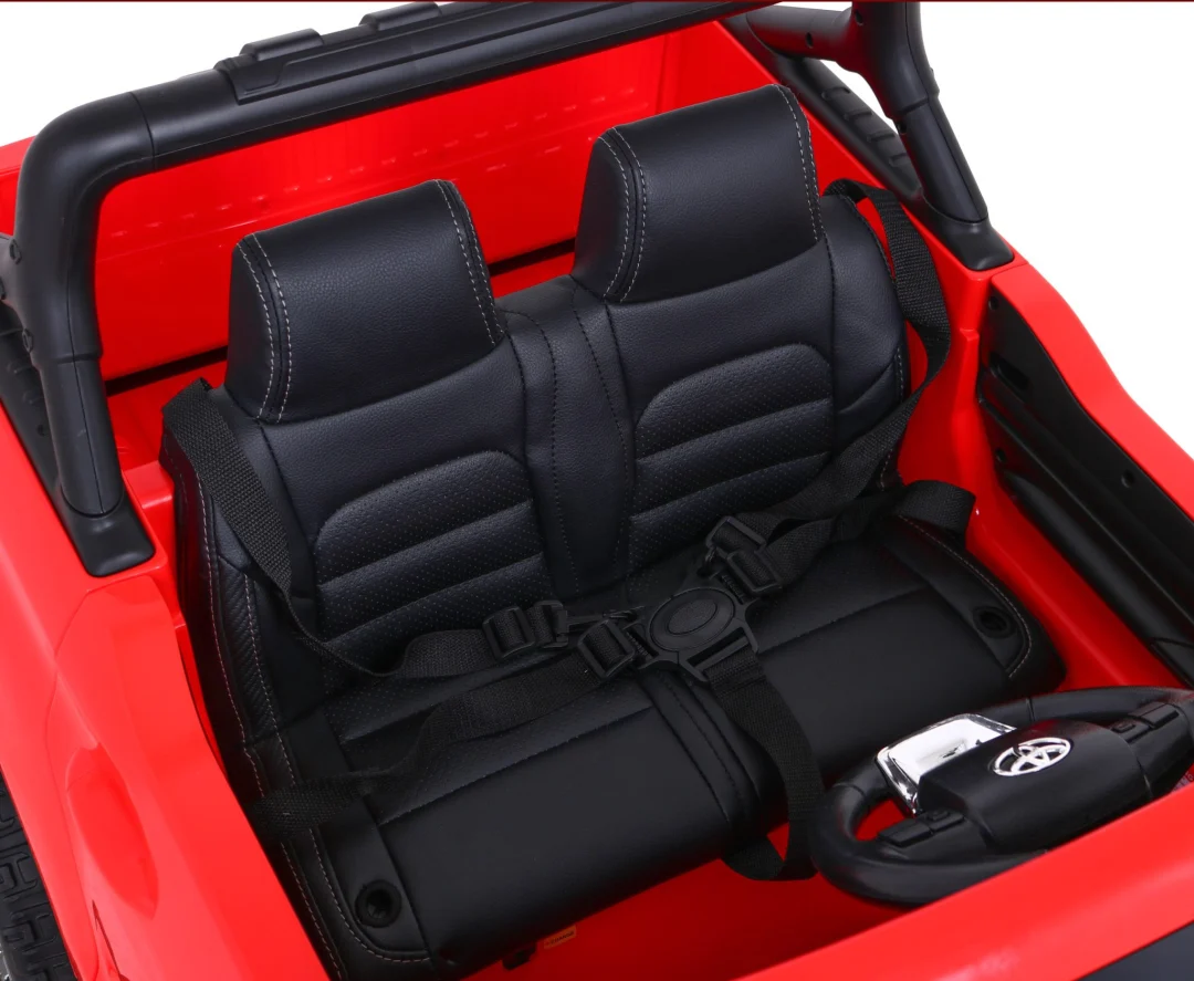 Toyota Hilux dječji crveni kamionet na baterije + 4x4 pogon + daljinski upravljač, crvena_12