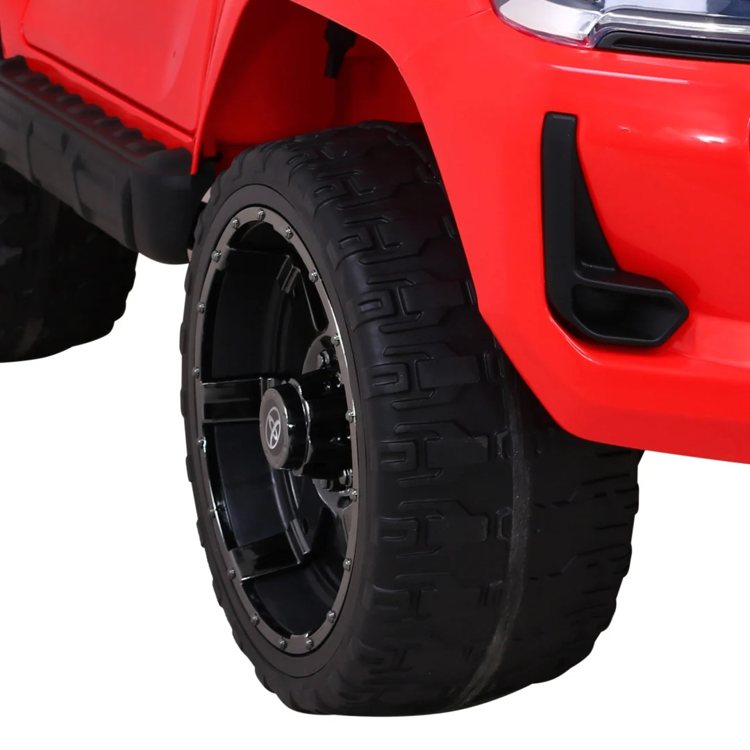 Toyota Hilux dječji crveni kamionet na baterije + 4x4 pogon + daljinski upravljač, crvena_15