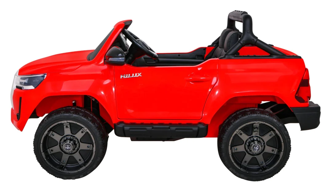Toyota Hilux dječji crveni kamionet na baterije + 4x4 pogon + daljinski upravljač, crvena_3