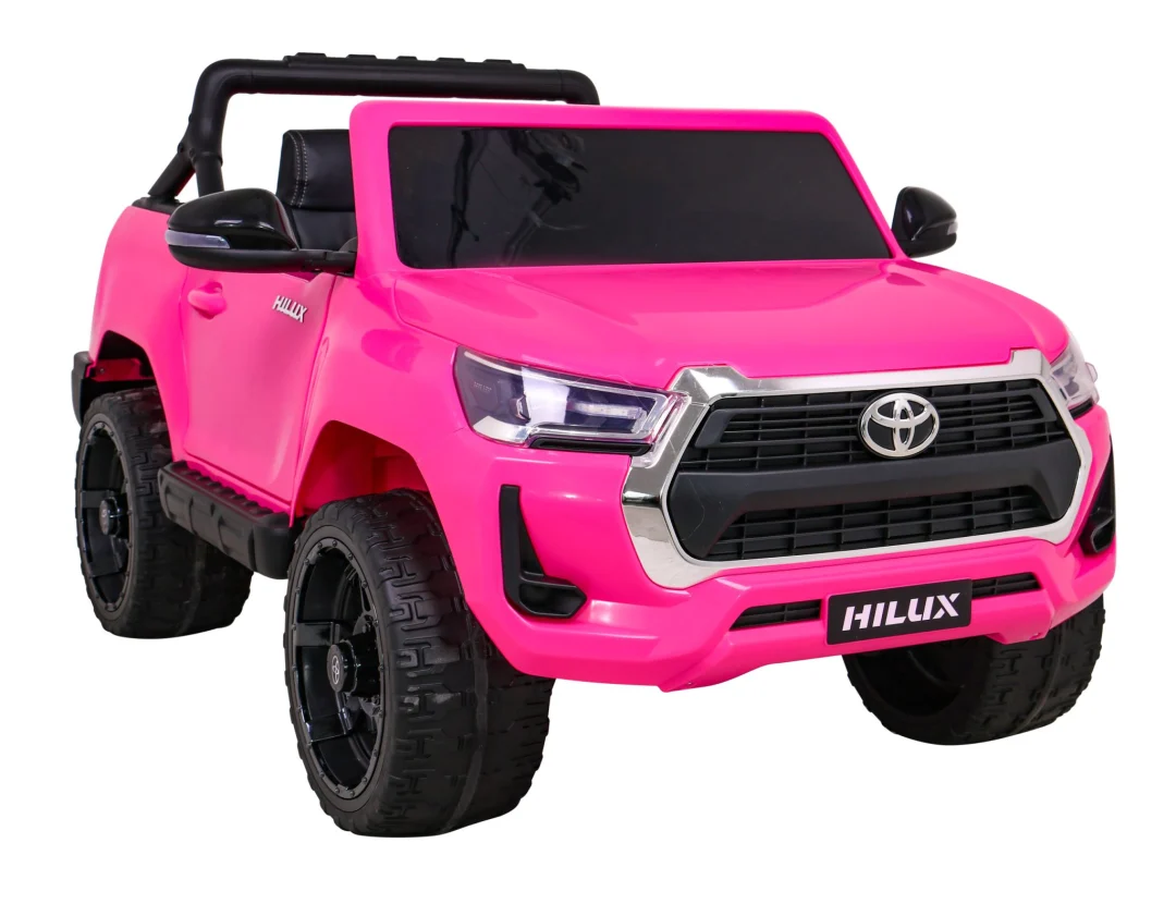 Toyota Hilux na baterije za djecu, ružičasti pickup + 4x4 pogon + daljinski upravljač_10