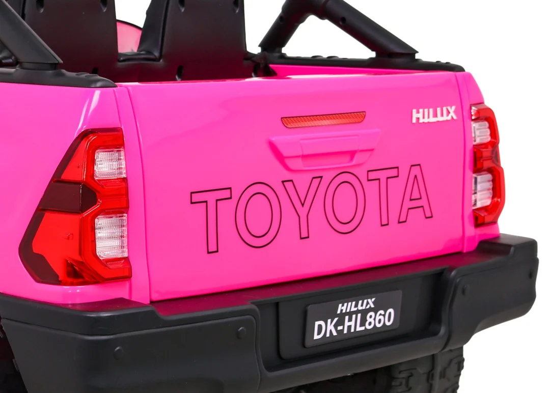 Toyota Hilux na baterije za djecu, ružičasti pickup + 4x4 pogon + daljinski upravljač_15