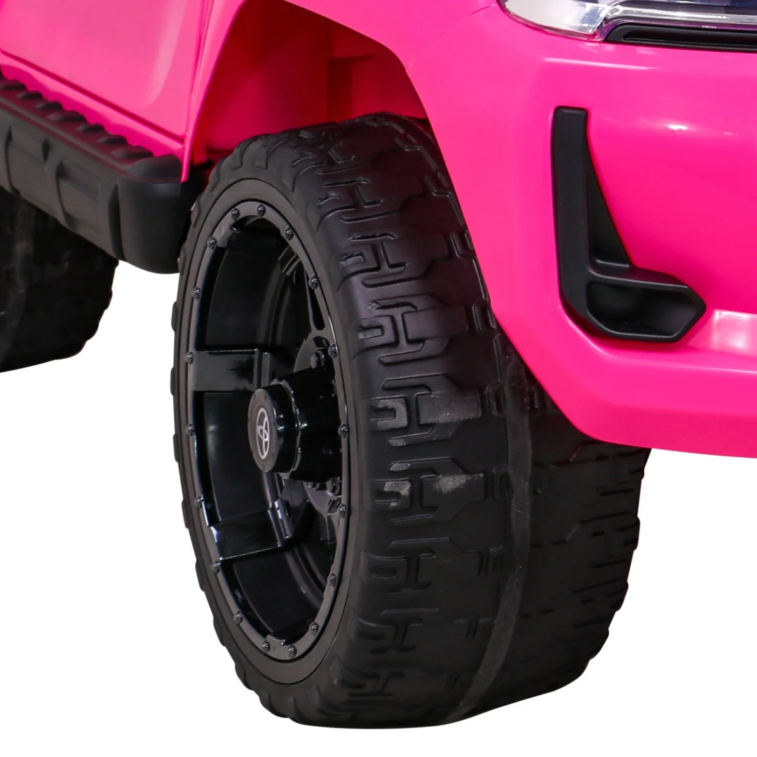 Toyota Hilux na baterije za djecu, ružičasti pickup + 4x4 pogon + daljinski upravljač_16