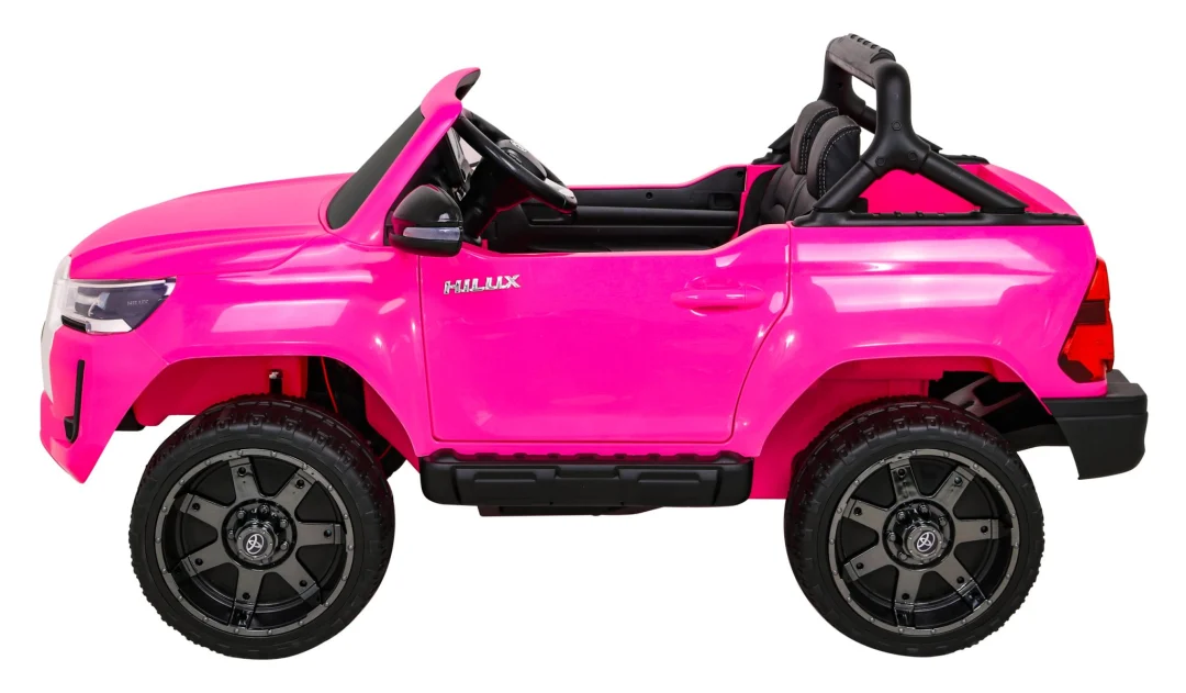 Toyota Hilux na baterije za djecu, ružičasti pickup + 4x4 pogon + daljinski upravljač_3