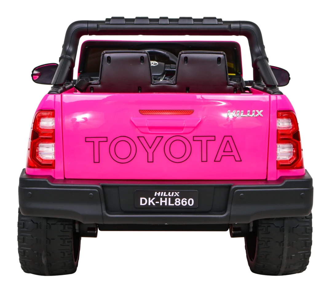 Toyota Hilux na baterije za djecu, ružičasti pickup + 4x4 pogon + daljinski upravljač_5