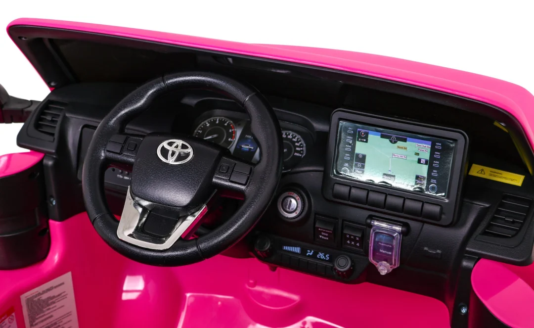 Toyota Hilux na baterije za djecu, ružičasti pickup + 4x4 pogon + daljinski upravljač_8