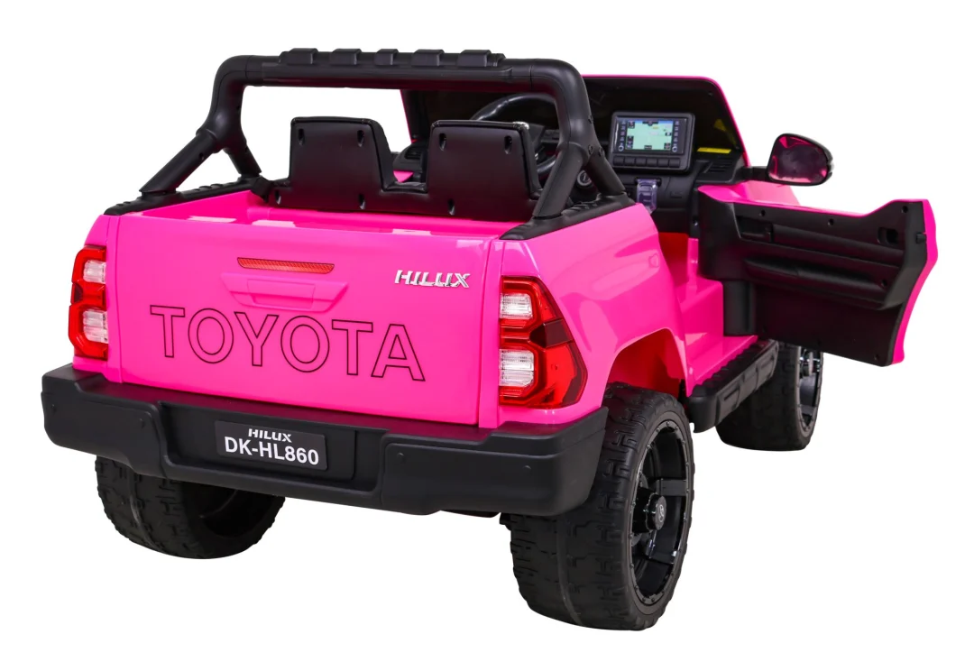 Toyota Hilux na baterije za djecu, ružičasti pickup + 4x4 pogon + daljinski upravljač_9
