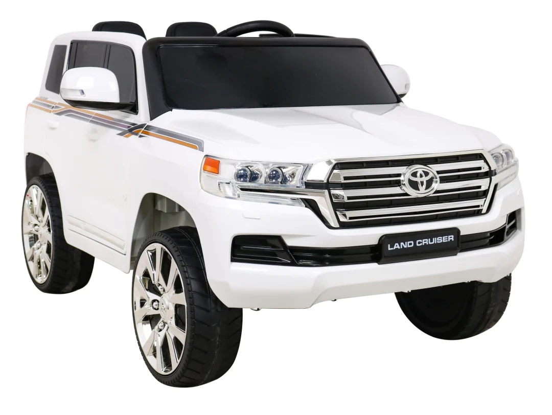Toyota Land Cruiser bijeli SUV na baterije + daljinski upravljač + kutija za pohranu, bijela_10