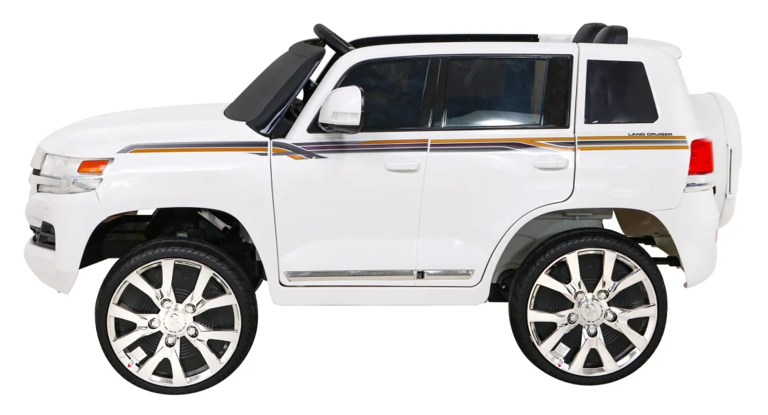 Toyota Land Cruiser bijeli SUV na baterije + daljinski upravljač + kutija za pohranu, bijela_4