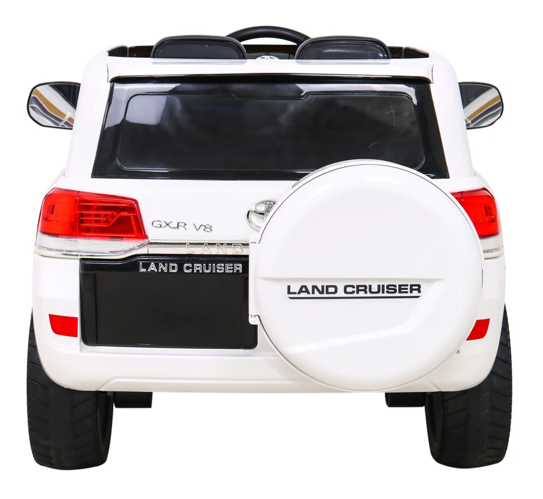 Toyota Land Cruiser bijeli SUV na baterije + daljinski upravljač + kutija za pohranu, bijela_6