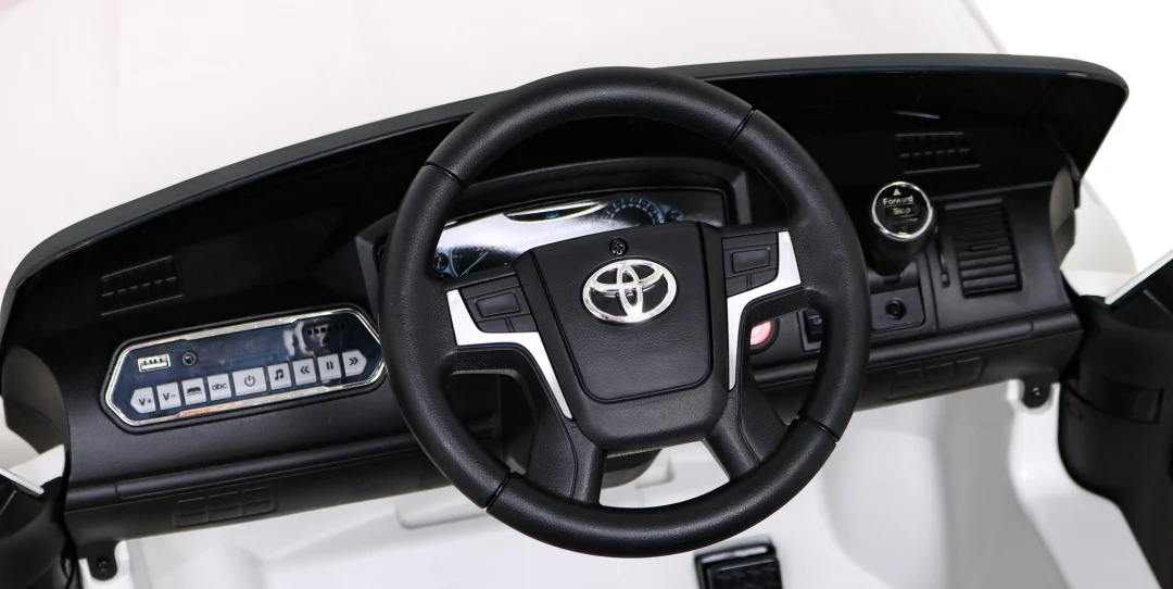 Toyota Land Cruiser bijeli SUV na baterije + daljinski upravljač + kutija za pohranu, bijela_8