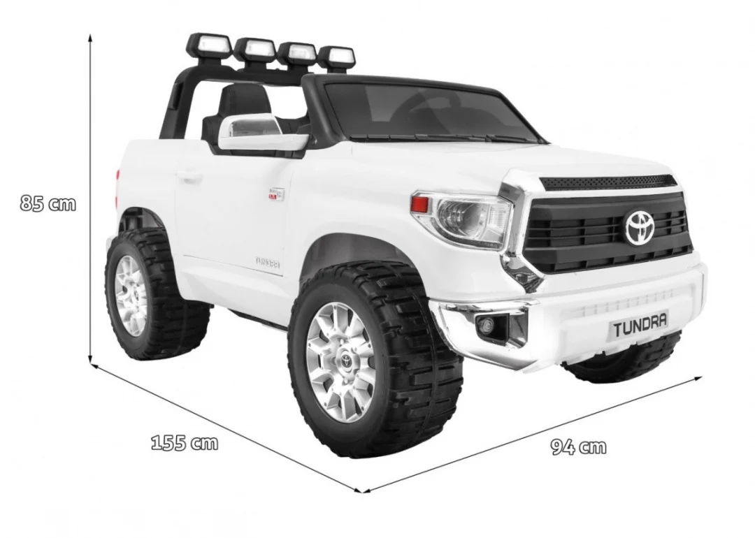 Toyota Tundra XXL za djecu, bijeli SUV + daljinski upravljač + prtljažnik, bijela_2