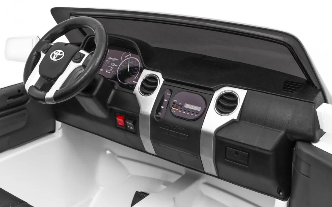 Toyota Tundra XXL za djecu, bijeli SUV + daljinski upravljač + prtljažnik, bijela_8