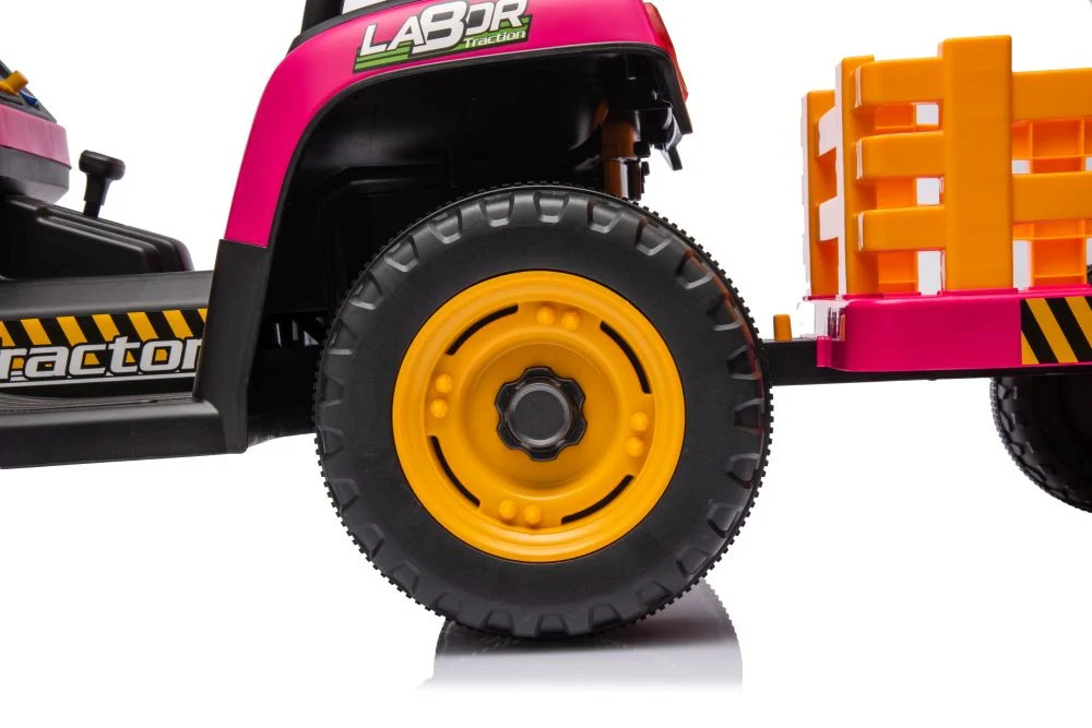 Traktor BBH-030 na akumulator, ružičasti auto na akumulator_12